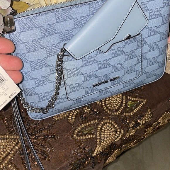 2 peace NEW MICHAEL KORS JET SET ITEM LG 2 IN 1 CARD CASE WRISTLET CLUTCH MK - Picture 10 of 10